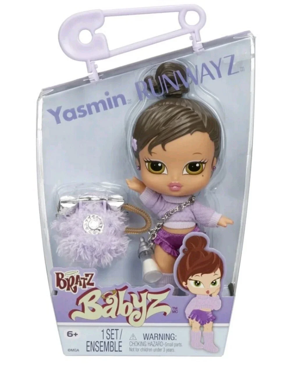 Bratz Babyz Runwayz Yasmin Collectible Fashion Doll with Real Fashions